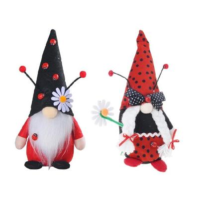 Halloween-Wichtel Frühlings-Marienkäfer Zwerge Schwedische Tomten Figuren Gesichtlose Puppe