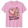 Fueled By Love Latte Unisexs TShirt Latte Lover Coffee