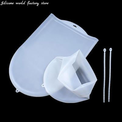 Silicone World Silicone Kneading Dough Bag Bread Pastry Flour Mixing Bags Multi-function Kitchen Baking Tools Non Stick Hand