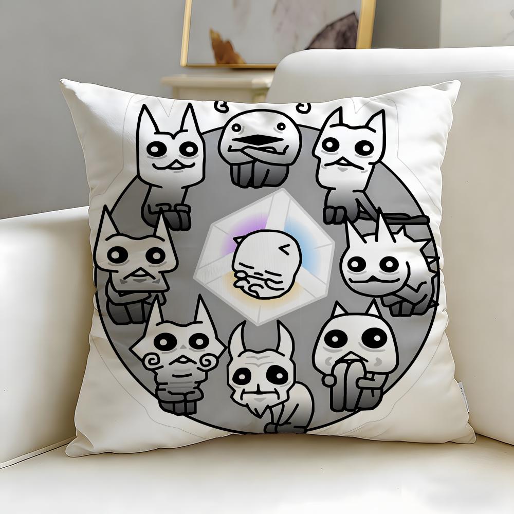 popular game The Battle Cats Cushion Cover Soft & Easy-Wash Pillow Case – Versatile for Couch, Bed, Travel and Office