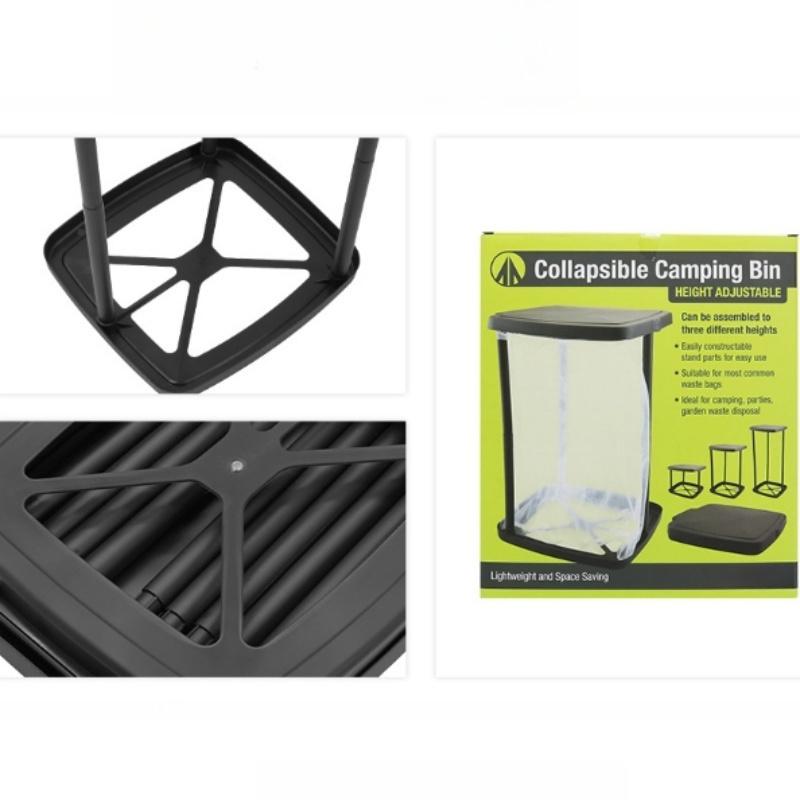 For Multi-functional Garbage Bag Auxiliary Rack Large Capacity Folding Trash Can Insert Tube Trash Rack PP Material