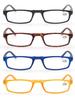 MODFANS Reading Glasses - 4 Pairs Fashion Readers Narrow Frame Spring Hinge For Men Women