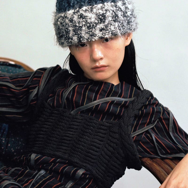 

AWESOME NEEDS HANDICRAFT knit POPCORN HAT_BLUE FREE