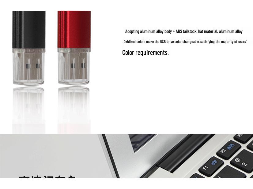 Multi-Color USB Flash Drive - 128MB To 4GB, Metal Design, Encrypted, Perfect for Gifts