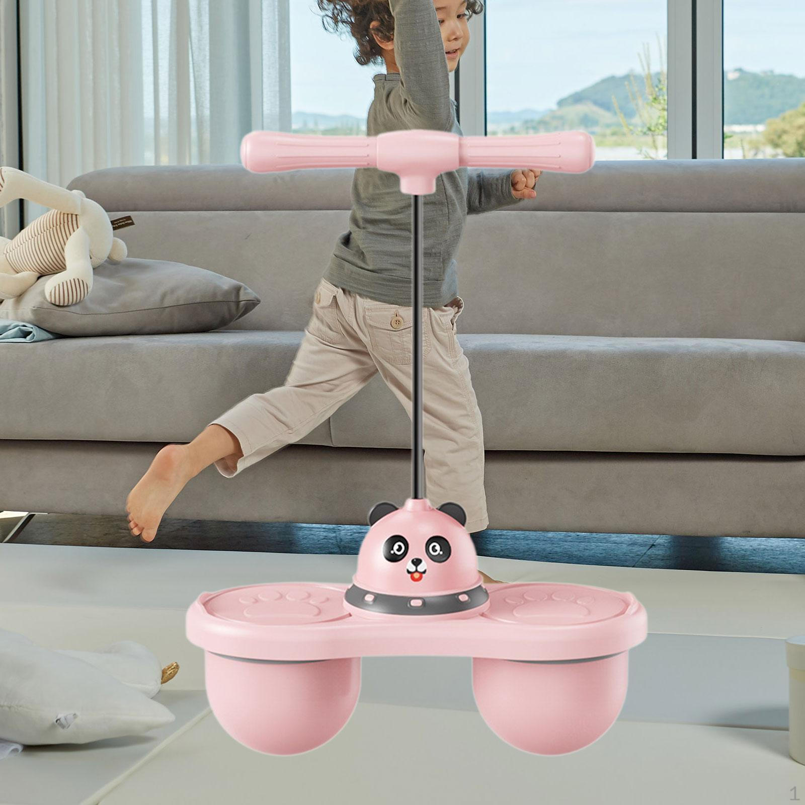 

Мяч для детей Нескользящий для мальчиков и девочек Забавные подарки Эргономичная ручка Игрушка для прыжков Прыгающий Дома розовый