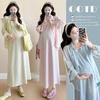 2026 Summer Tie-Dye Maternity Dress & Sun Protection Shirt Set - Slimming, Loose, Ice Cool