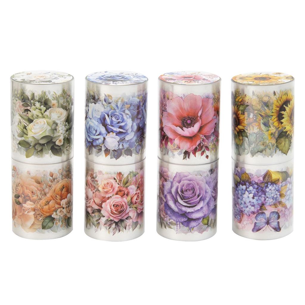 Incontra il Mare di Fiori: Bellissimo nastro washi PET fustellato per diari fai da te e collage