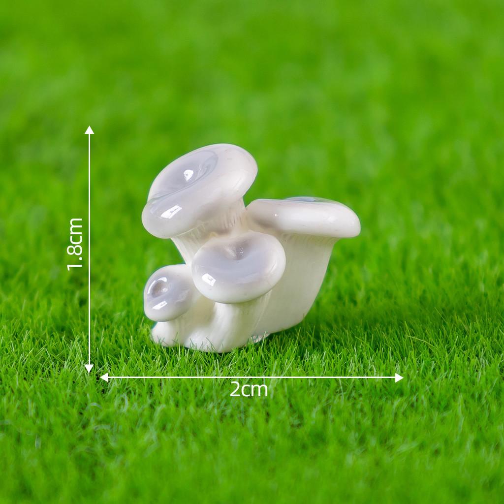Cute Cartoon Style Resin Mushrooms For Diy Succulent Garden Miniature Decoration