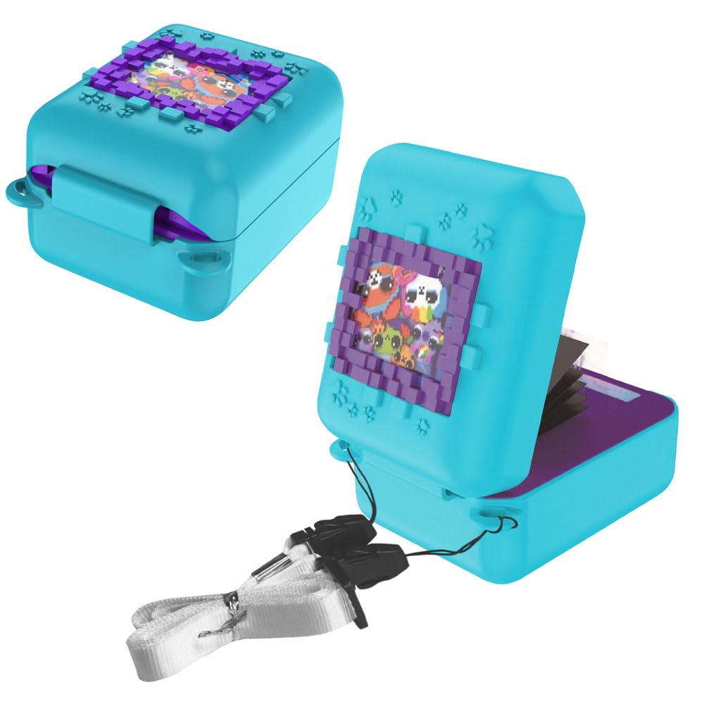 

For TAKARA TOMY Kyubits Case Cover for Digital Pet Digital Toy Protective Case TPU Material Full Protective Scratch Compact Jump! [YEZHU] Convenient, синій