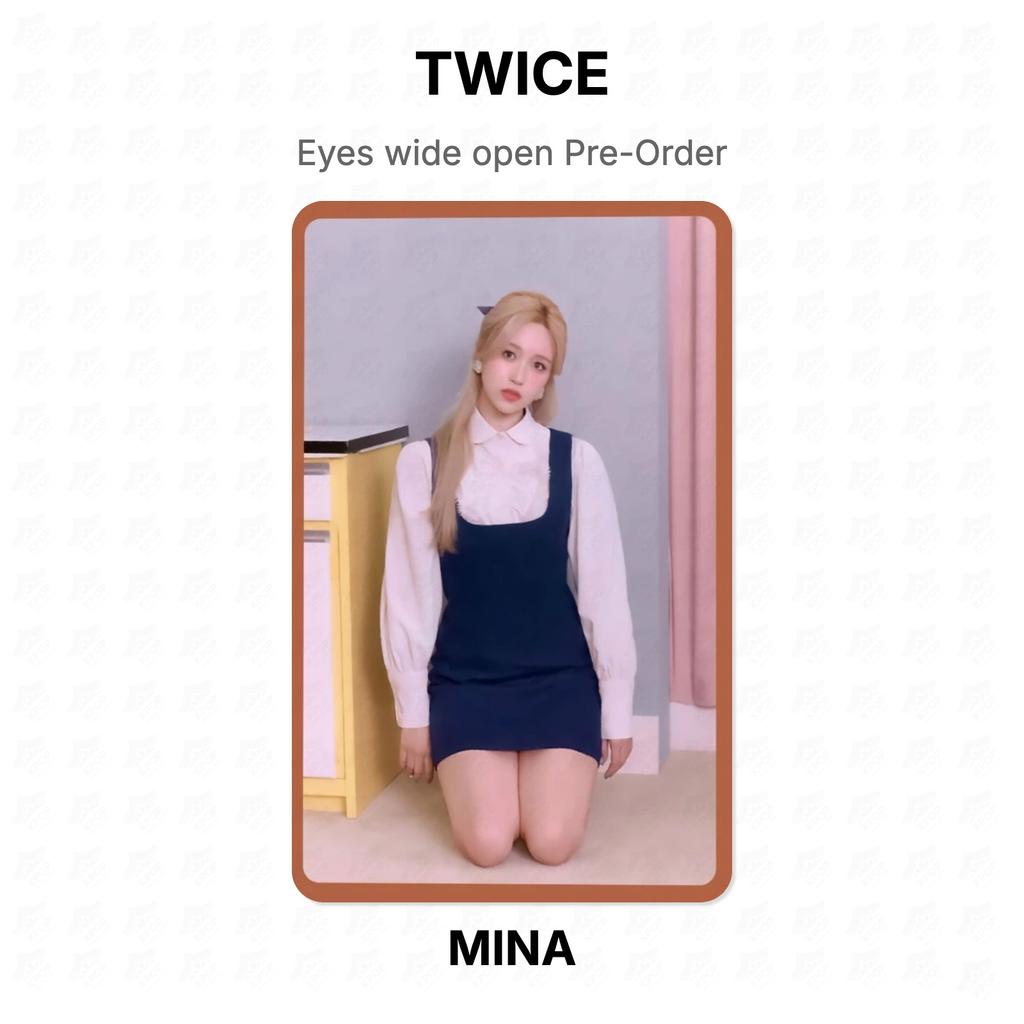 TWICE Eyes wide open Pre-Order Official Photocard