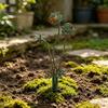 Einzigartiger Blumenbeet-Akzent Fleischfressende Pflanze Gartenstecker, Metall Venusfliegenfalle Hofkunst Skurrile Terrassen-Boden-Einlage Skulptur für Außenweg