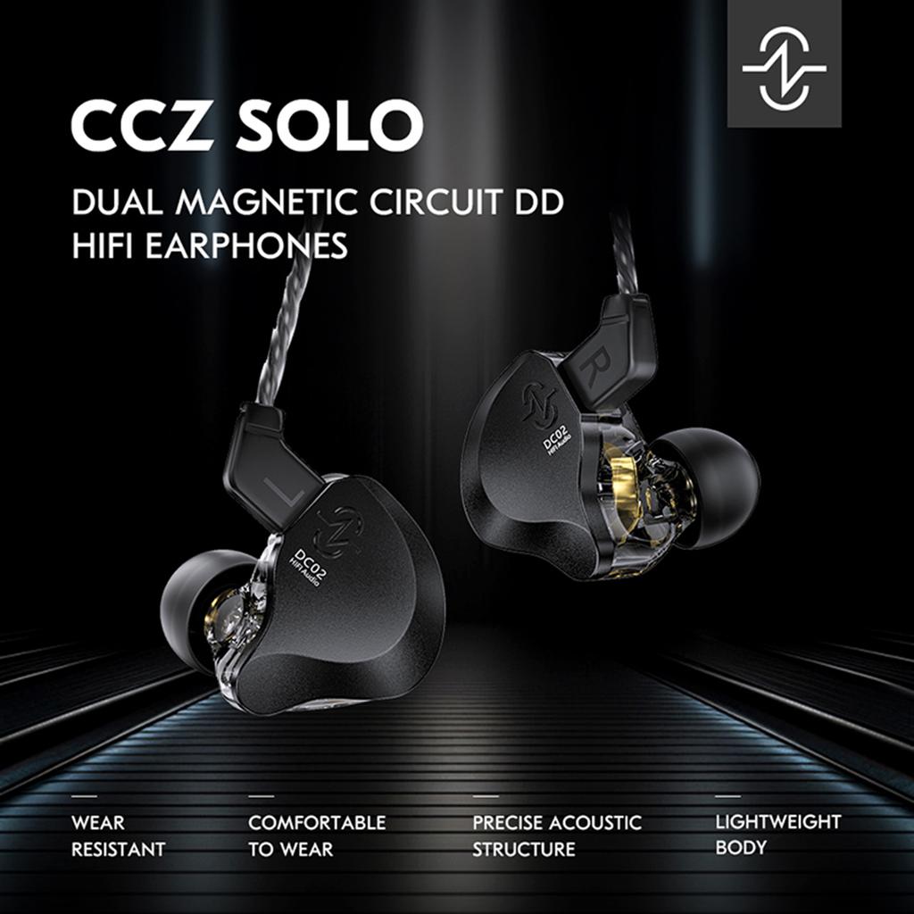 CCZ Dynamic Driver InEar Earbud NoiseCanceling Stereo Sound Wired Earphones Professional Monitor