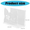 Transparent Acrylic Desktop Letter Organizer For Office Home Clear Paperworks Storage Rack for Folders Books Bill