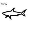 Non-fading Car Sticker Zinc Alloy Shark 3D Hollow Out Animal Decal for Vehicle Side Creative Badge Motorcycle Electric Vehicles Long-lasting