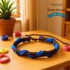 Pulseira de Tecido Artística Estudantil Unissex: Elegante e Simples, Poliéster-Algodão com Liga de Zinco.