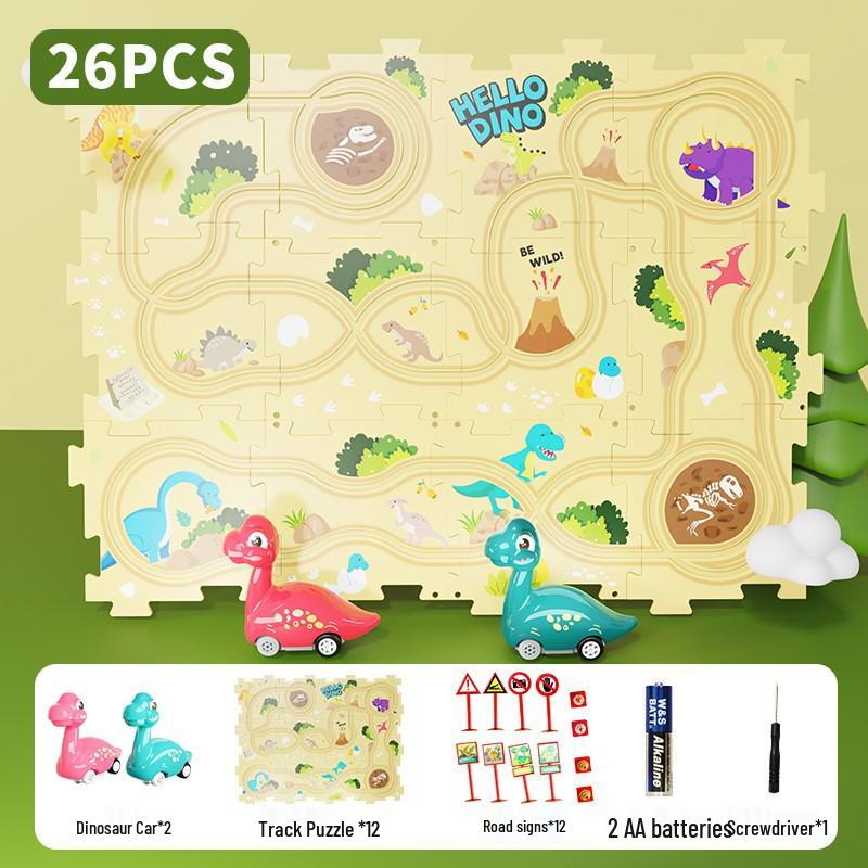 Hot-Selling DIY Electric Puzzle Car and City Map Toy for Children