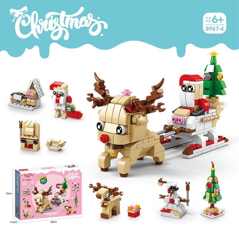 Christmas Tree Building Blocks: LEGO-Compatible Educational Toys for Girls & Boys
