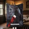 Couverture Affiche de Film d'Horreur Halloween Parfaite Toutes Saisons Douce Confortable Canapé Bureau Sieste Voyage Cadeau Festif
