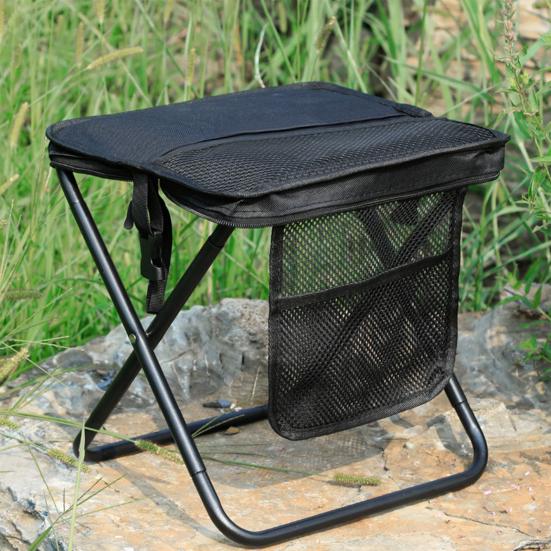Folding Stool with Carry Bag Portable Lightweight Heavy Duty Waterproof Outdoor Camping Backpacking Beach Picnic Fishing Collapsible Chair Seat