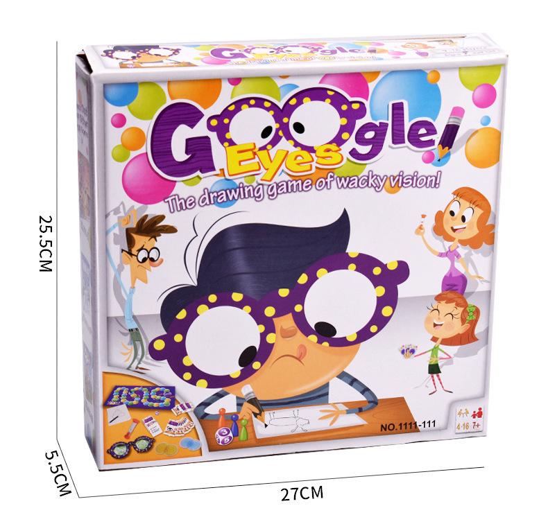 Drawing glasses, parent-child interactive board game, children s desktop funny toy