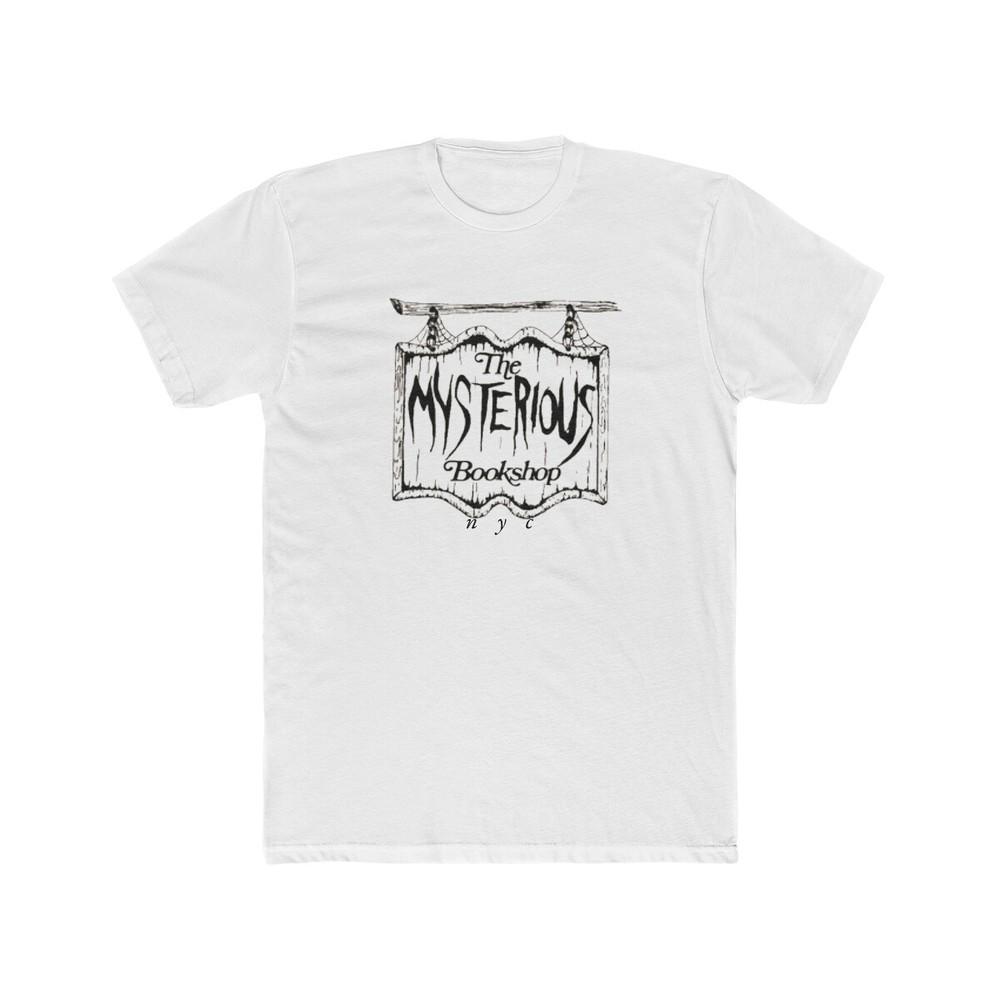 

the MYSTERIOUS BOOKSHOP Men#039;s Cotton Crew Tee New York City Unisex T-Shirt L