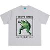 I Beg To Differ Funny Japanese Frog Tshirt Unisex Unisex Hiphop Tshirt Summer Shortsleeved Loose Casual Cotton Oversized Tshirts