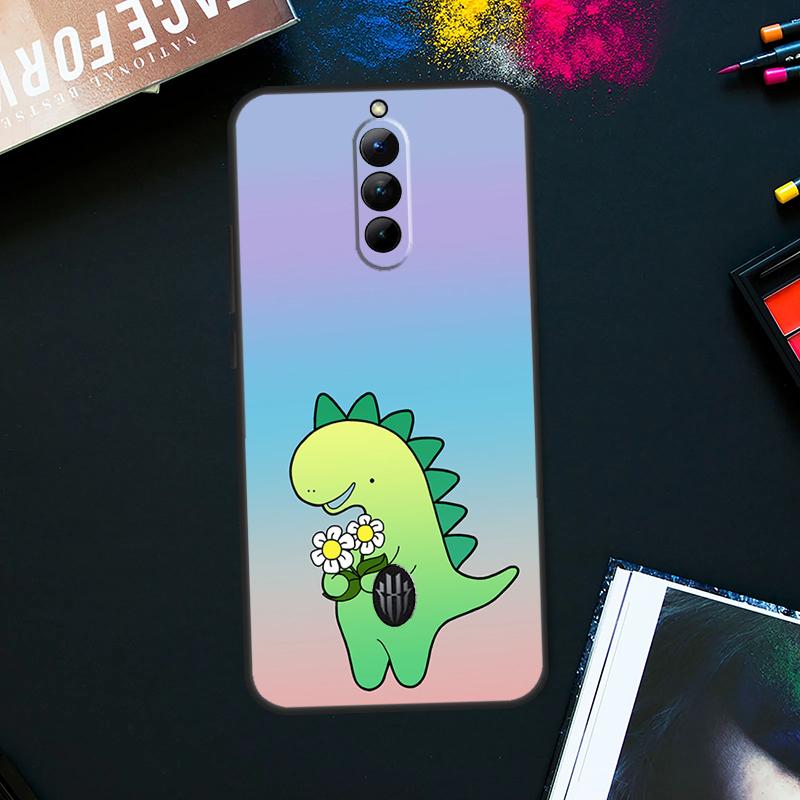 Cute Dinosaur Tea-Rex Case For ZTE Nubia Red Magic 8 8S Pro Plus RedMagic 9 Pro Plus 6 7 6S 7S Pro 5S 6R 5G Cover