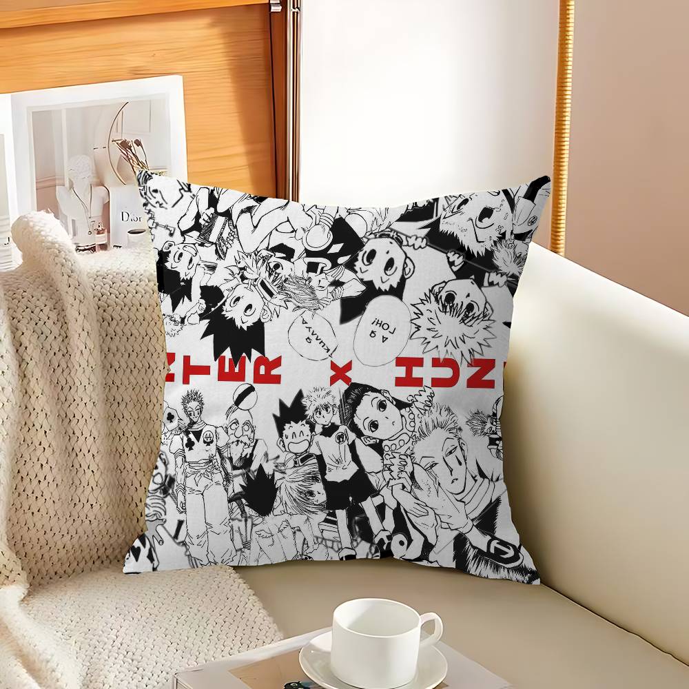 Anime Hisoka Hunter X Hunters Pillow Cushion Cover Pillowcase Living Room Sofa Home Decor