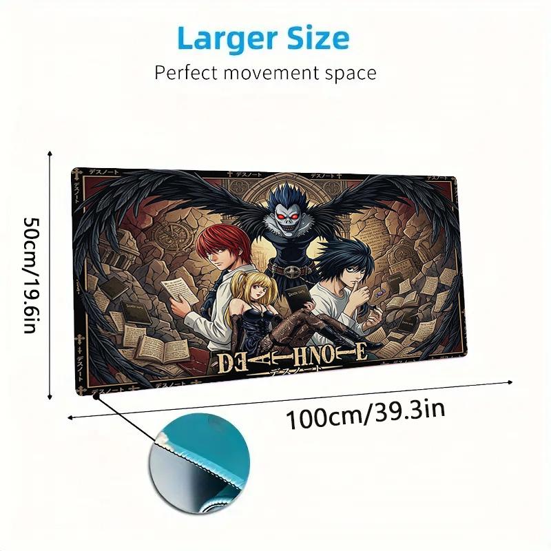 Anime DEATH NOTE Color Mouse Pad Large Gaming Table Cushion Non-slip Laptop Tablet Big Mousepad XXL Mat Mini PC Playmat With Lock Edge