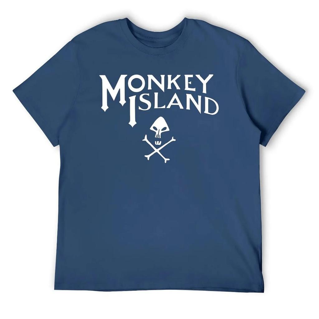 Monkey Island Classic Round Neck T-shirt Motion Tees Unique Funny Joke Fitness USA Size