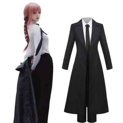 Makima Cosplay Costume Tie Adult Costume XXL [NIUKACOS] 4-Piece Set Coat, Shirt, Pants, Included. Anime, Manga, Cosplay, Size, Halloween, Party,