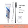BQI False Eyelashes Kit: 4-Piece with Extension Glue and Auxiliary Tools for Daily Use