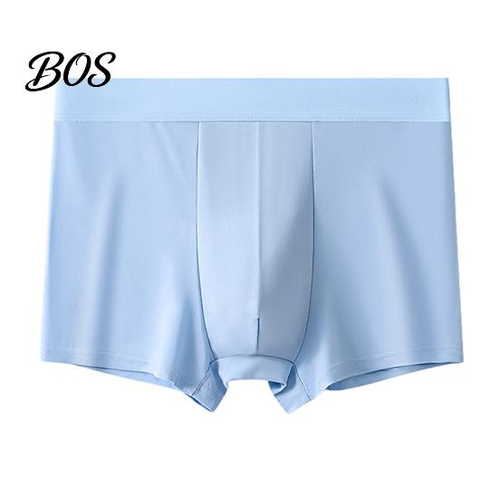 Men Boxer Briefs Underwear, Mid-rise Ice Silk Briefs, Slim Fit U-Convex Lightweight Boxers Quick Drying Summer Underwear for Daily Wear And