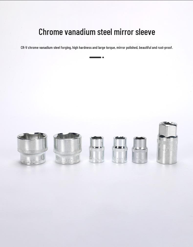 46-Piece Socket Wrench and Auto Maintenance Tool Set for Cars and Motorcycles