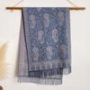 Retro Ethnic Style Popular High-End Atmosphere Jacquard Cashew Shawl Scarf A Versatile