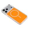 For iPhone 17 Pro Max Magnetic Case Electroplated Camera Frame TPU Acrylic Anti-drop Phone Back Cover Compatible with MagSafe