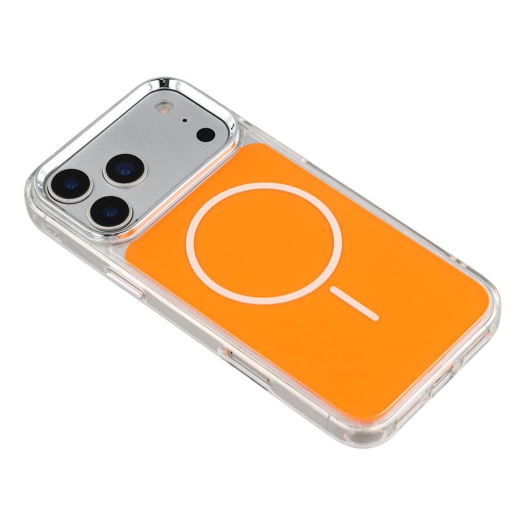 For iPhone 17 Pro Max Magnetic Case Electroplated Camera Frame TPU Acrylic Anti-drop Phone Back Cover Compatible with MagSafe