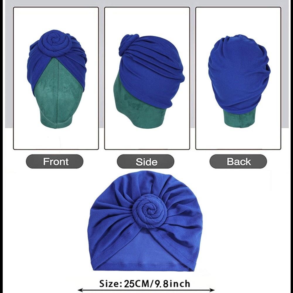Elastic Twist Knot Turban Hat Wrap Style Cancer Chemo Hat Fashion Hijab Caps  Women Headwear
