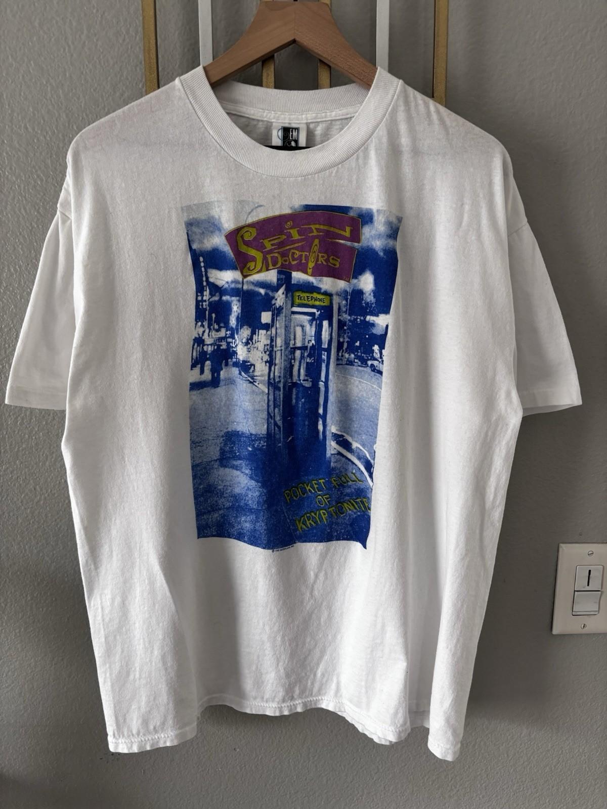 Spin Doctors White Cotton 1 Sided Shirt S-5XL L637 S