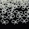 (100Pcs/pack)17*29mm Resin Imitation Pearl Bow Jewelry Accessories Hollow Phone Case Decoration Material Diy  Holiday Decoration