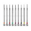 9pcs Precision Screwdrivers Set Watch Repair Tool with Rotating Base Stainless Steel Screwdriver for Watch and Glasses Repair