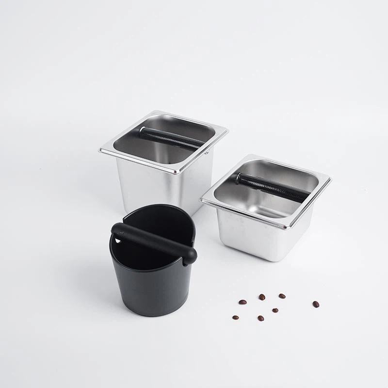 Coffee Knock Box Food Safe Stainless Steel Large Capacity Coffee Grounds Bin for Home Espresso Making Use