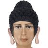 Cuffia da nuoto divertente in lattice estiva con testa di Buddha, come copricapo del Buddha Tathagata, cappello in lattice per gioco di ruolo del Buddha