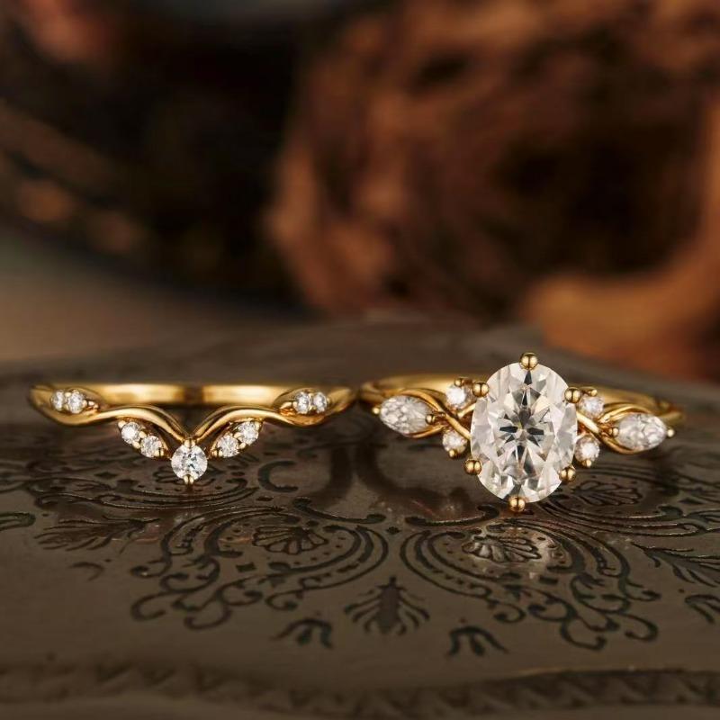 Twist Diamond Couple Ring, Women's Full Diamond Ring High-end Fashion Ring Jewelry