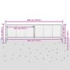 Garden Gate Galvanized Steel 400 X 75 Cm Silver