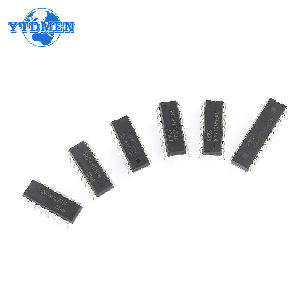 30pcs/box Logic IC Integrated Circuit 74HC Series Assortment Kit 74HC595 74HC573 74HC393 74HC00 74HC30 DIP Register Chip Driver