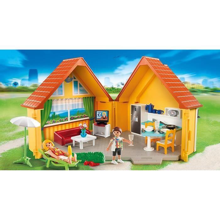 PLAYMOBIL - Casă de vacanță 6020 - Distracție de vară - Copil - 4 ani - Transportabil