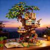 LULUFUN Tree House Building Blocks Toy Tree 3D Mini for New Gift - House, Puzzle, Blocks, Assembly, Men, Women, Adults, Celebration, Year, Birthday,