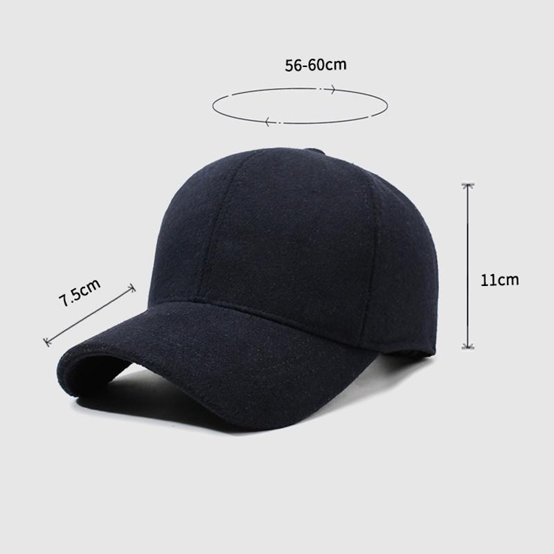 Herbst Winter Mittelalterliche Kappe Herren Kältefeste Baseballkappe Outdoor Samt Dicke Kappe Warme Baumwollkappe