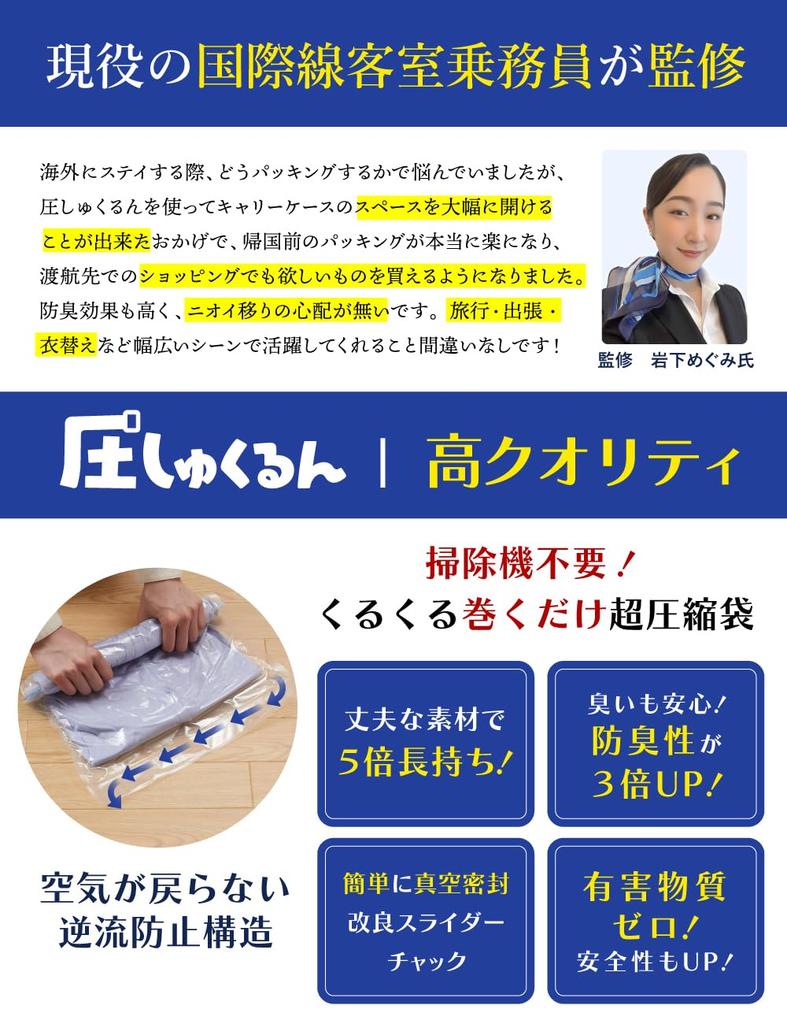 In Supervised by a Current Flight Compression Bag for Clothing Compression Bag To Last 5 Times Pressure Compression Travel Business School Family Trip